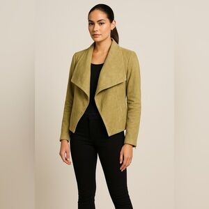Neiman Marcus Exclusive Women’s Size L Genuine Suede Leather Drape